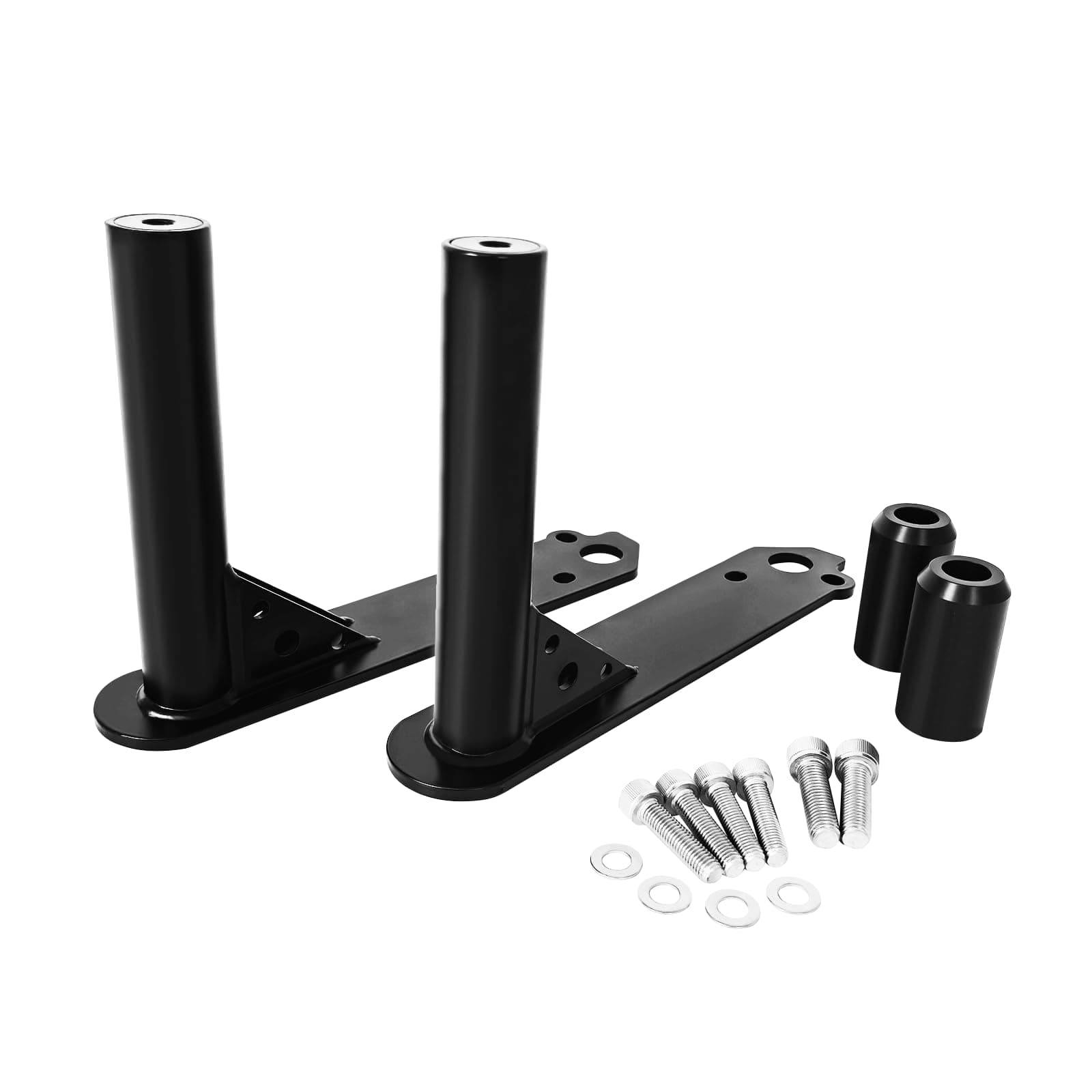 FjpacemtMatte Black Scout Bobber Highway Footpegs Engine Guard Crash Bar Support Portection Fit for Scout and Scout Bobber Driver