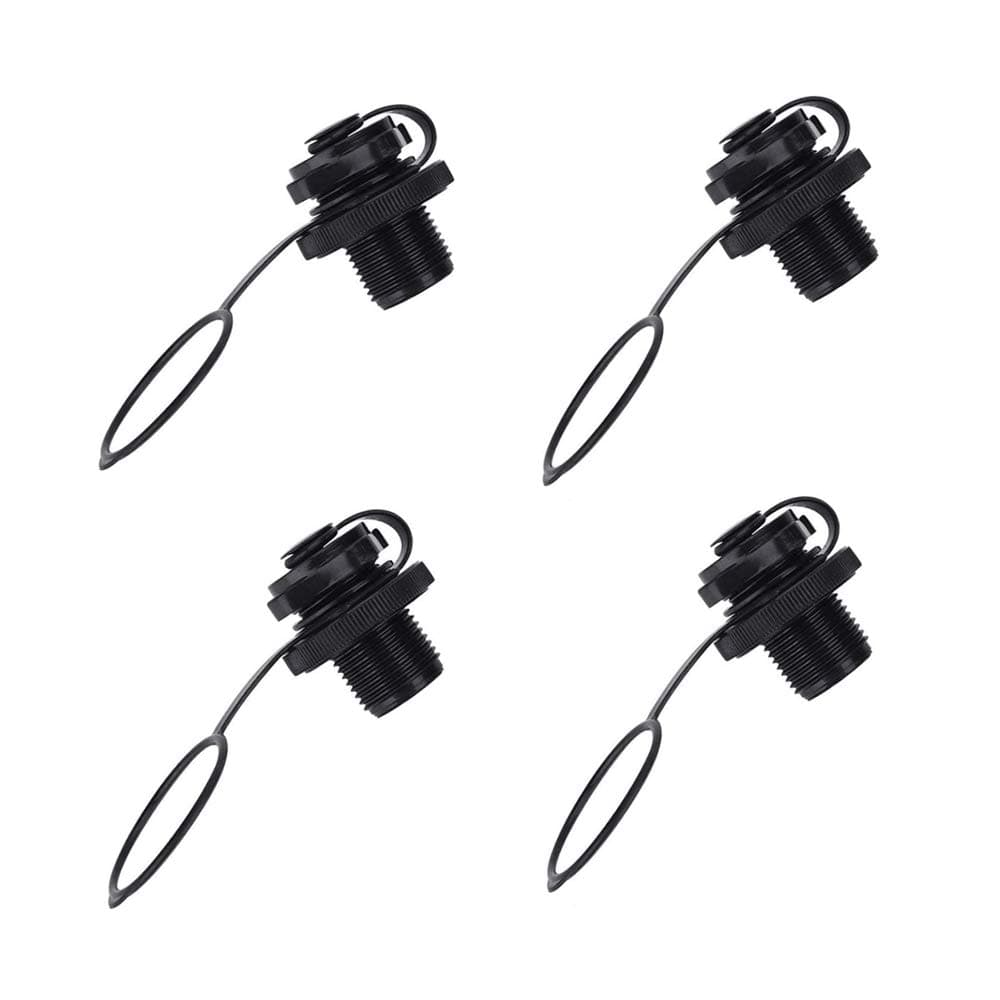 nasuniaoda 4 Pcs Boston Inflatable Valve Replacement Universal Spiral Boat Air Valve for One-way Inflation Rubber Dinghy Kayak Raft Pool Boat Airbeds