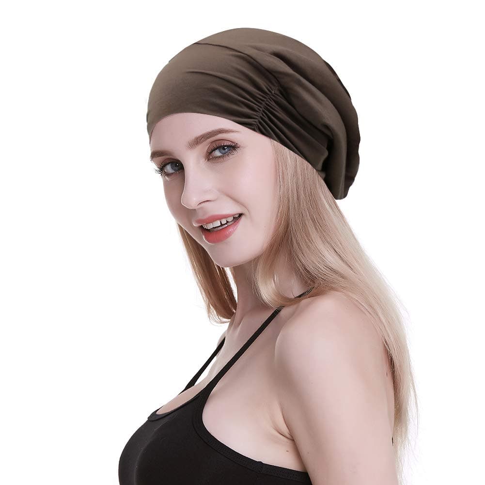 Silky Satin Lined Sleep Cap Frizzy Hair Slap Bonnet Gifts for Women