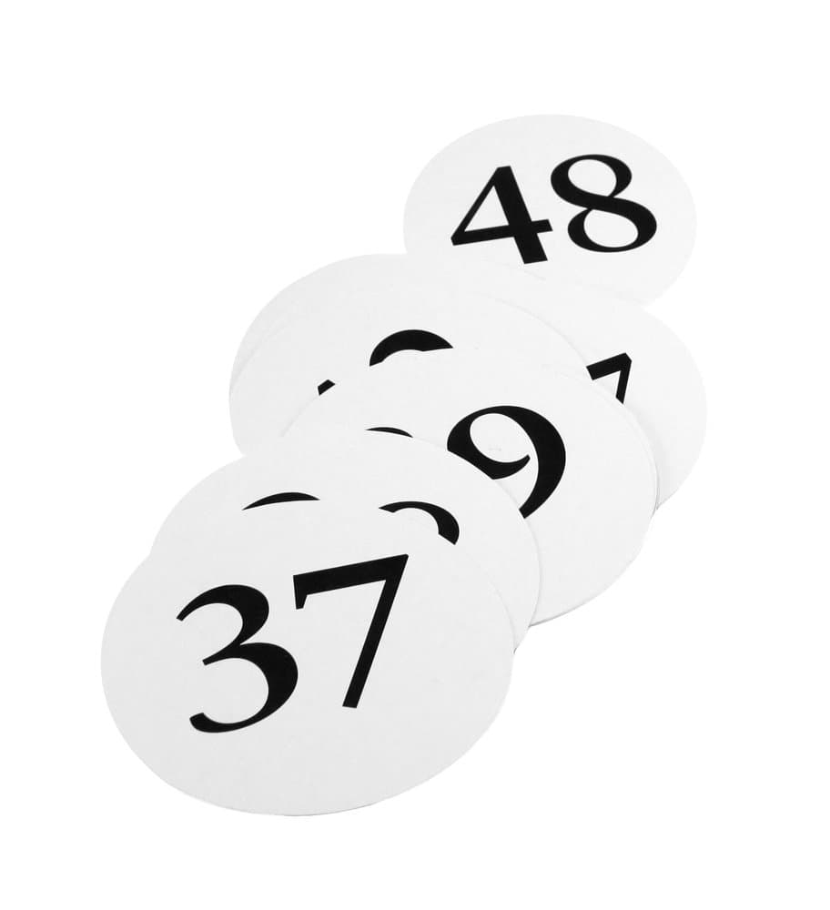 Weddingstar Round Table Number Cards, Numbers 37 to 48
