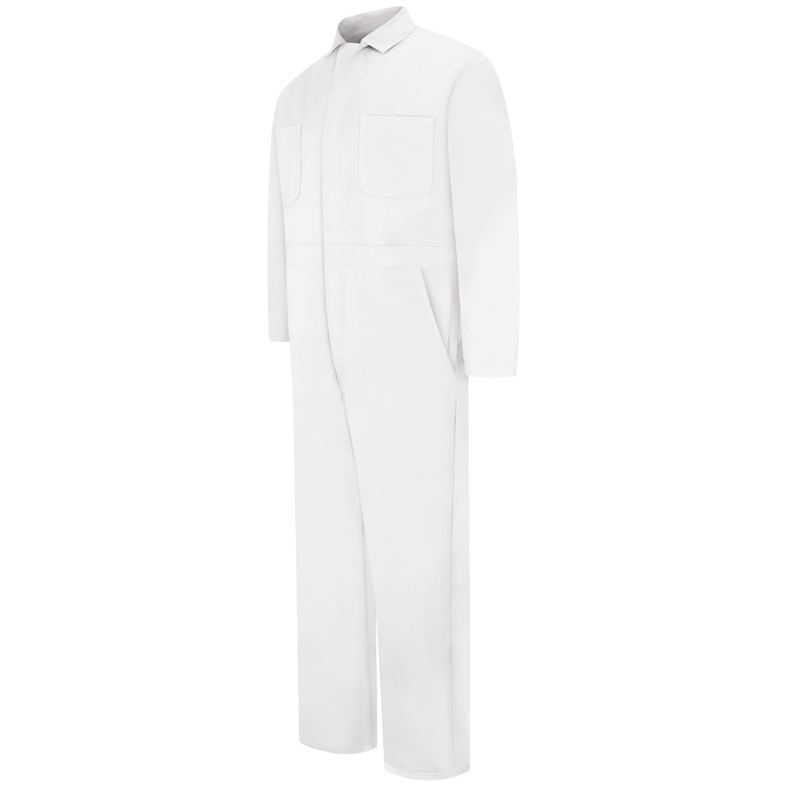 Men's Snap Front Cotton Coverall, Oversized Fit, Long Sleeve