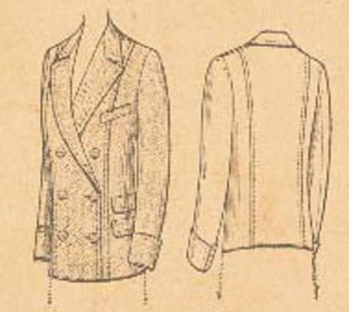1908 Ladies' Double-Breasted Jacket Pattern