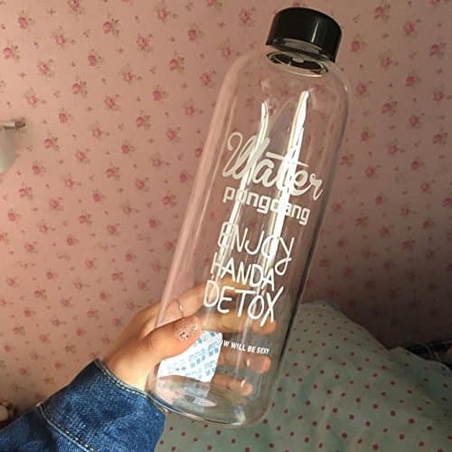 Tianfuheng Fashion Water Bottle Reusable 35oz Plastic Leakproof Juice Bottle for Home Travel Hiking Camping Exercise
