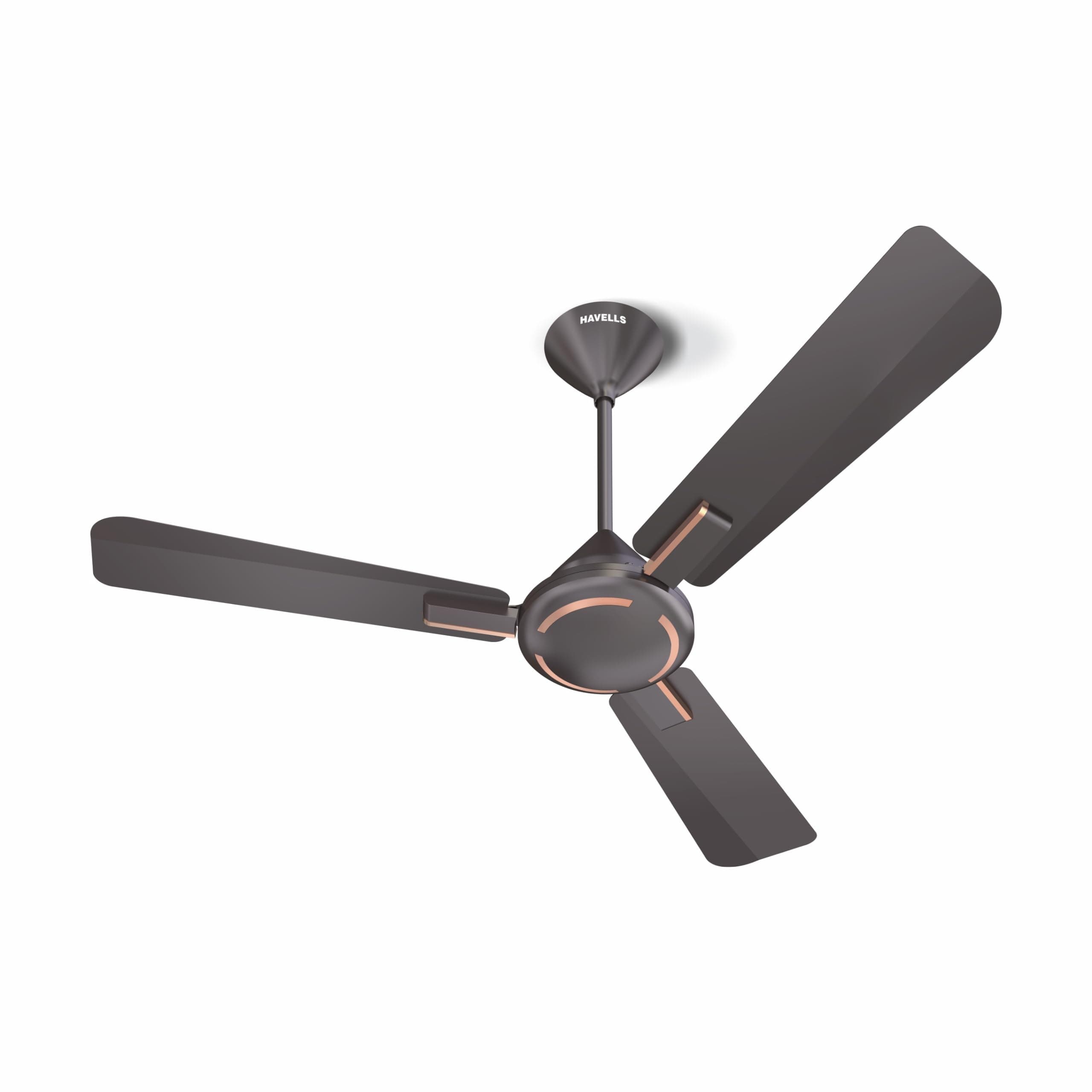 1200mm Ambrose Energy Saving High Speed Ceiling Fan|Premium Finish, Deco.Fan, Elegant Looks, High Air Delivery, 100% Pure Copper Motor|2 Yr Warranty by Brand | (Pack of 1, Copper)