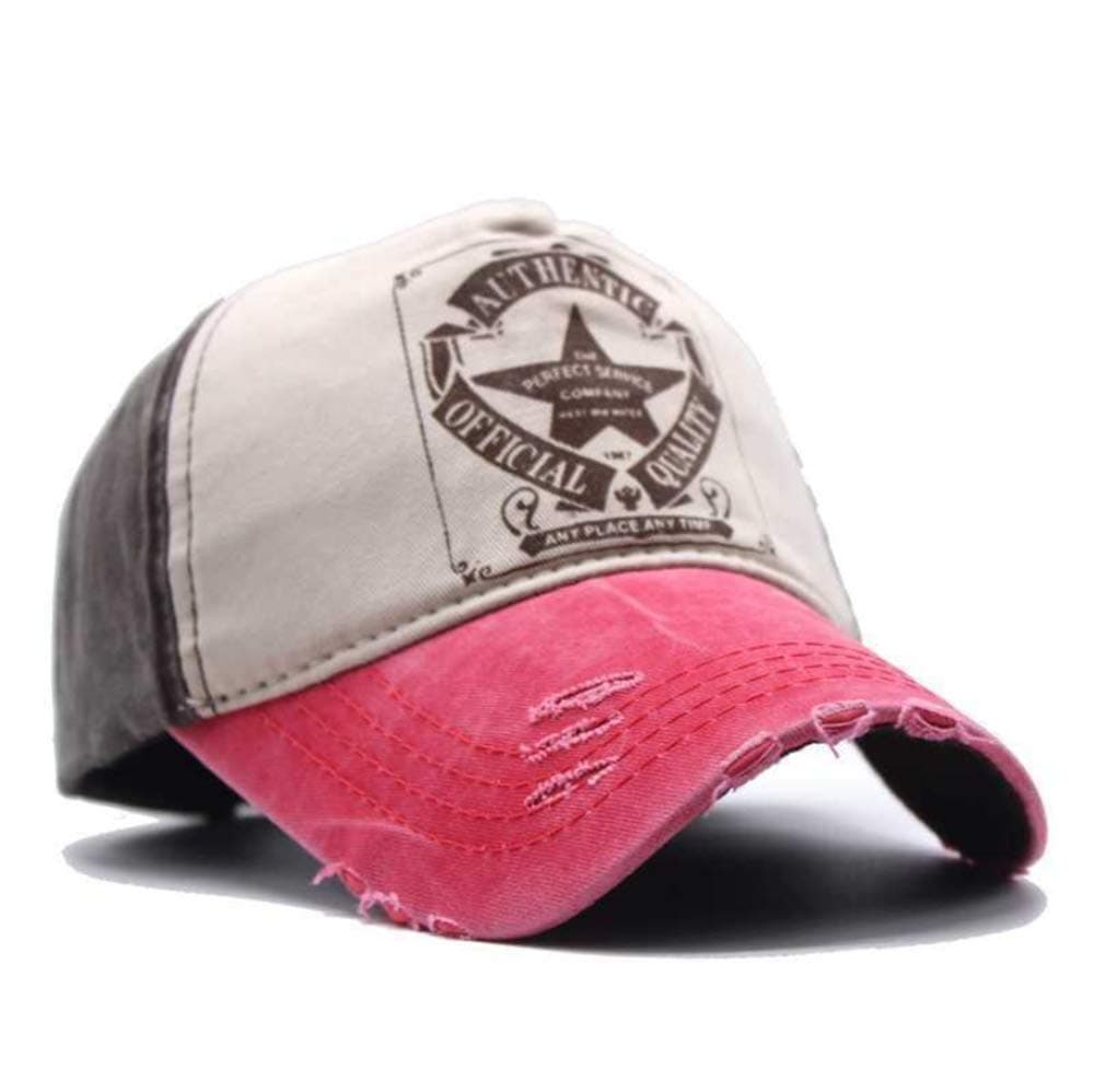 Elwow Men's Distressed Vintage Baseball Cap Sun Hat Driver Cap Washed Trucker Cap with Adjustable Strap