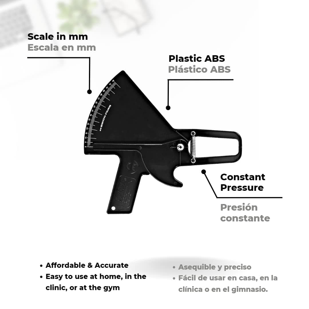AnthroFlex Basic Anthropometry Kit with Slim Guide Caliper, Cescorf Small Bone Anthropometer, Level 1, (Black)