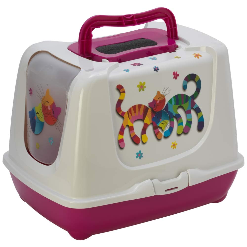 Moderna Friends Forever Premium Cat Litter Tray - 57 cm (Hot Pink)