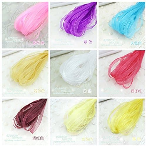 Generic 1 : (10 м/лот) 1/4 ' ' (6 мм) органза лента wholesale-23 цвета аксессуары DIY подарочная упаковка рождественские ленты бесплатная доставка