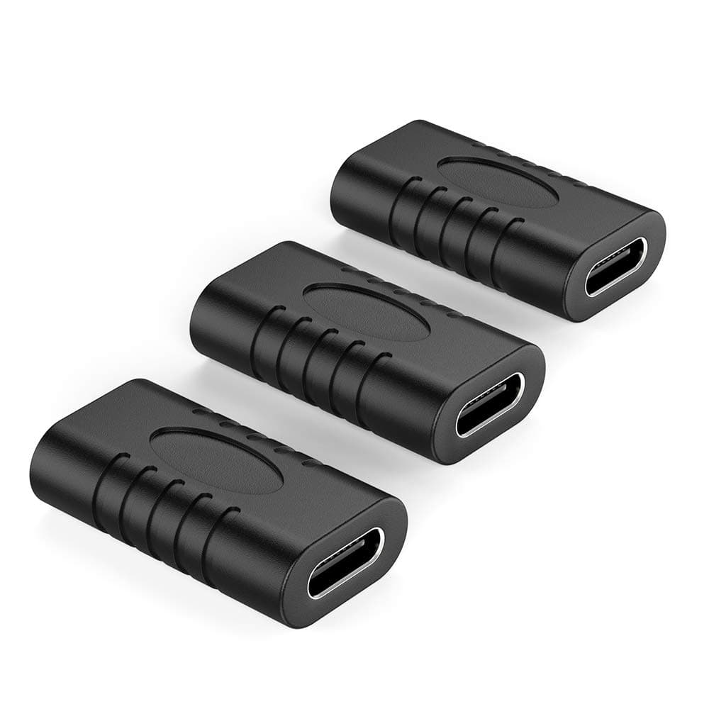 aceyoon USB C 3.1 Female to Female Adapter 3 Pack OTG Type C Converter 10Gbps Gen 2 USBC Charger Connector compatible for Huawei Pixel HTC Nexus 6P 5X USB C Devices