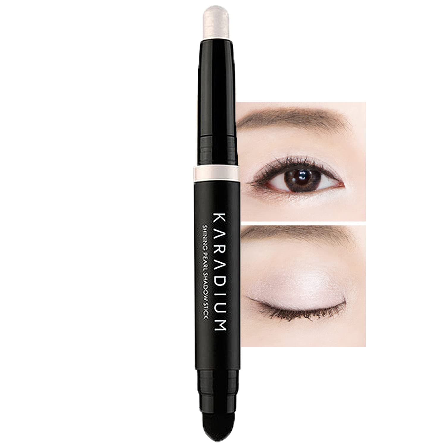 KARADIUM Shining Pearl Smudging Eye Shadow Stick, 1.4 g, #1 Snow White