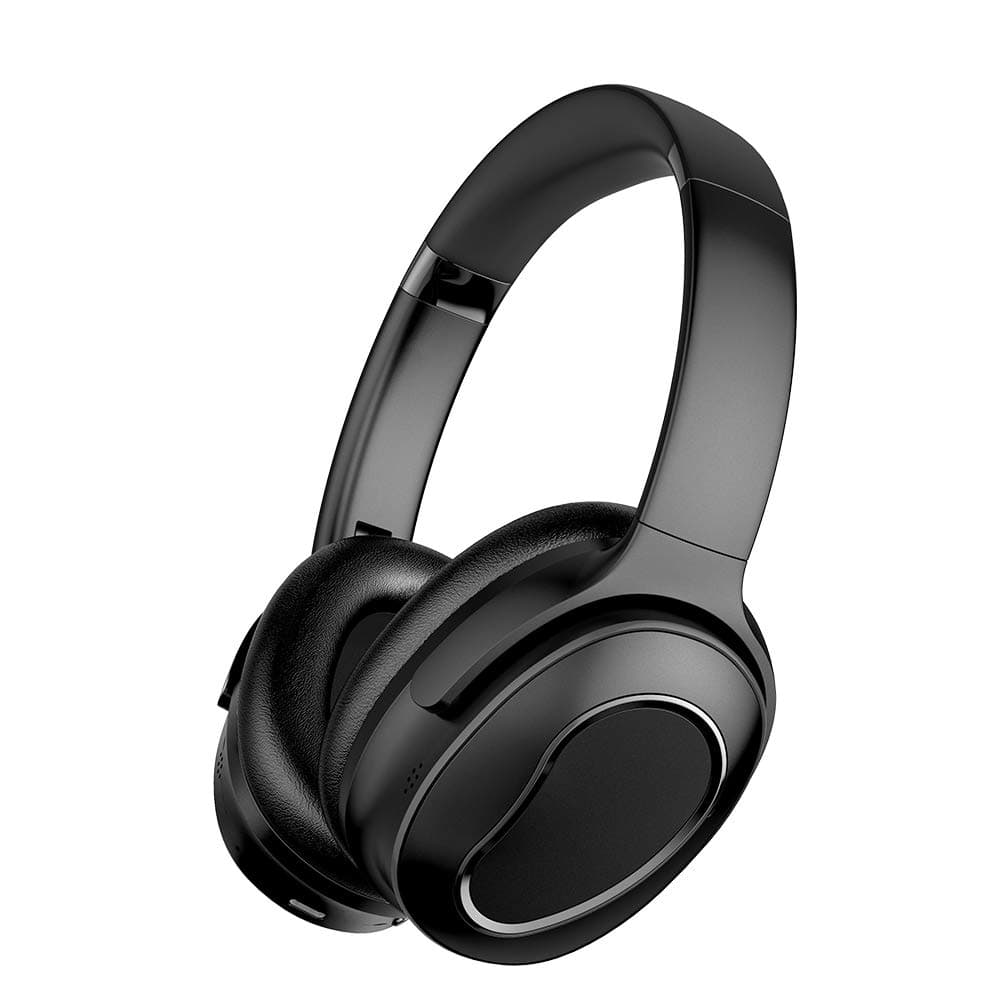 H001 Over Ear Wireless Headphone with Hybrid Active Noise Cancelling ,-35db Noise Cancelling ,with Microphone, Hi-Fi Stereo Sound , Bluetooth, Foldable Lightweight ,Comfortable Memory Foam Earpads