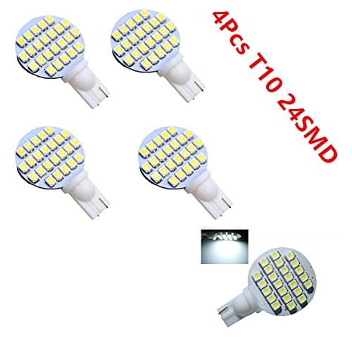 4Pcs T10 921 194 RV Trailer Interior 12V LED Lights Bulb SMD Car Wedge Lamp White RV Landscaping Car Styling LED Light Lamp Bulb