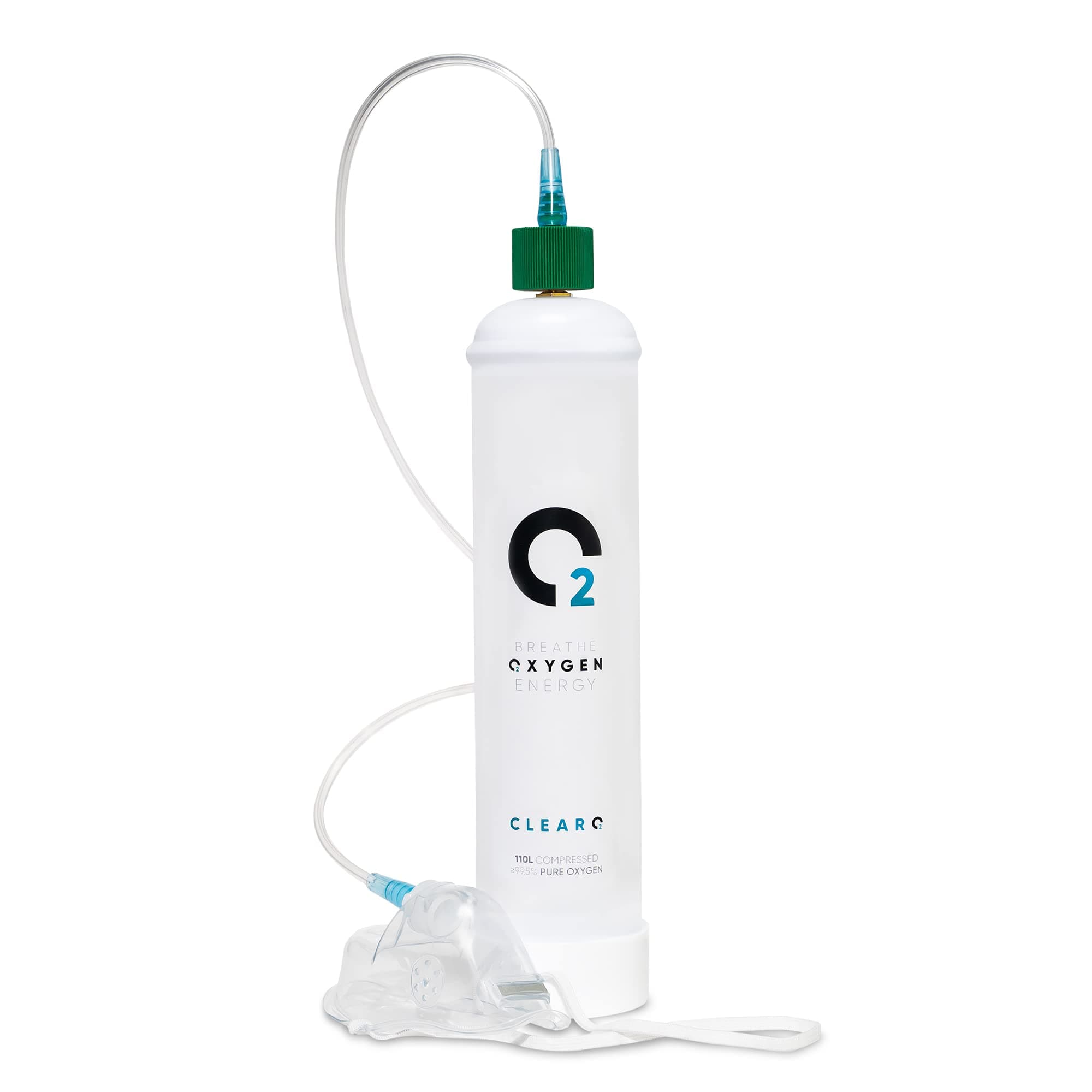 ClearO2 110L Oxygen Can with Mask and Tube
