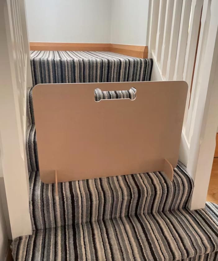 Dog Stopper/Blocker Gate for Stairs and Patio - Puppy Barrier (51cm x 75cm)