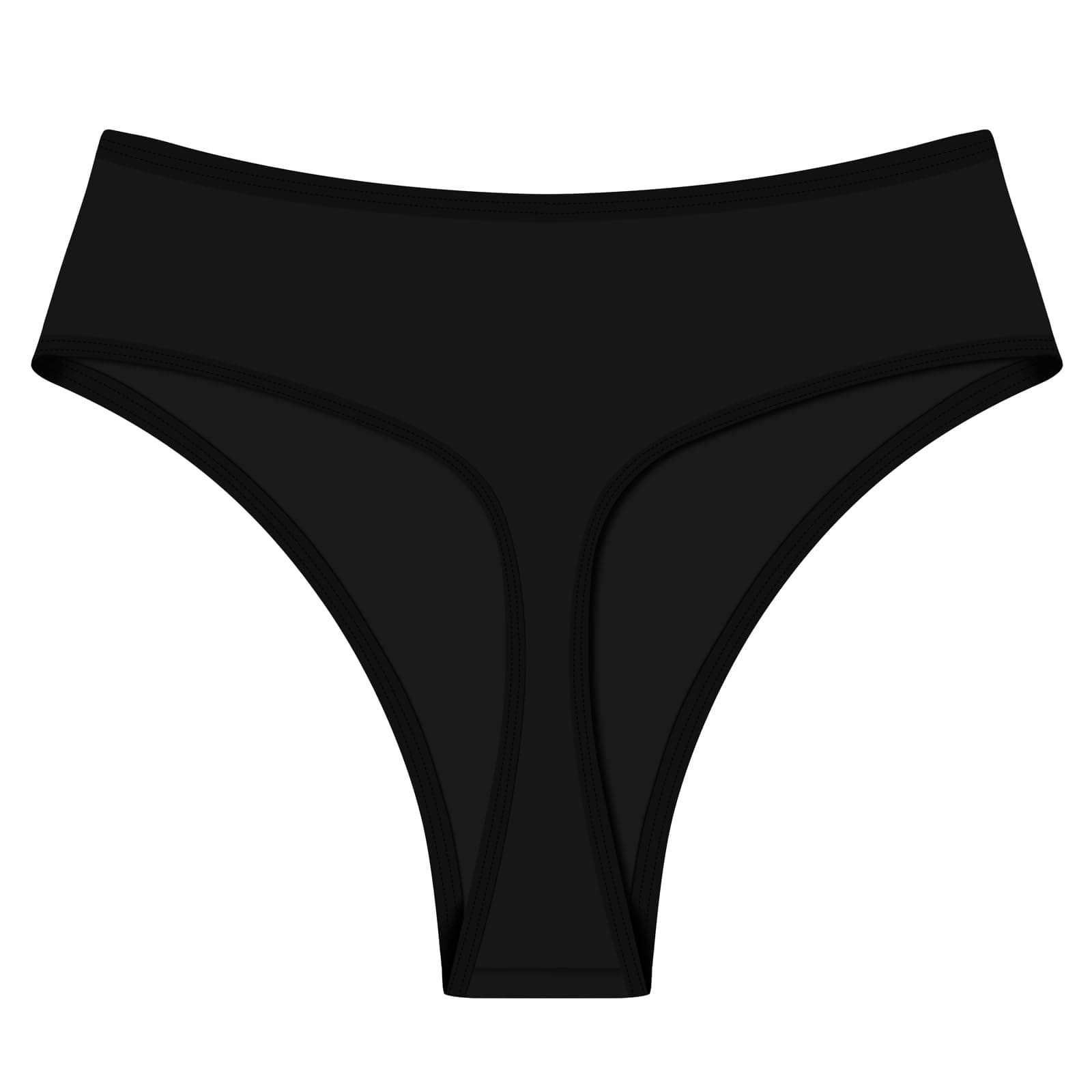 Genfirdom Womens High Waisted Thong Bikini Bottoms Swimsuit Bottoms High Cut Rave Bottoms