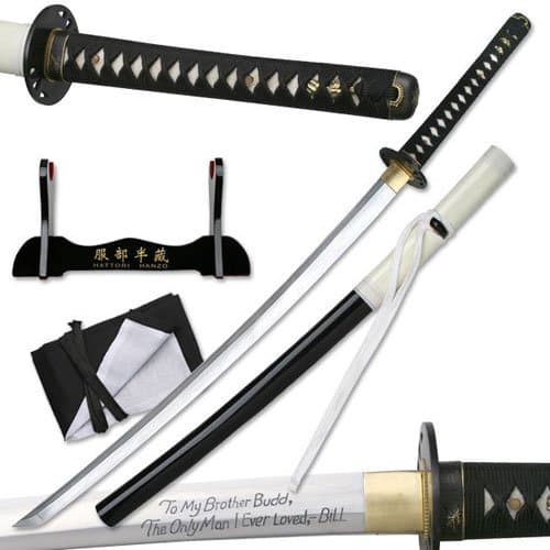 Kill Bill - Budd's Hattori Hanzo Handmade Full Tang Sword (Inscribed Limited Edition)