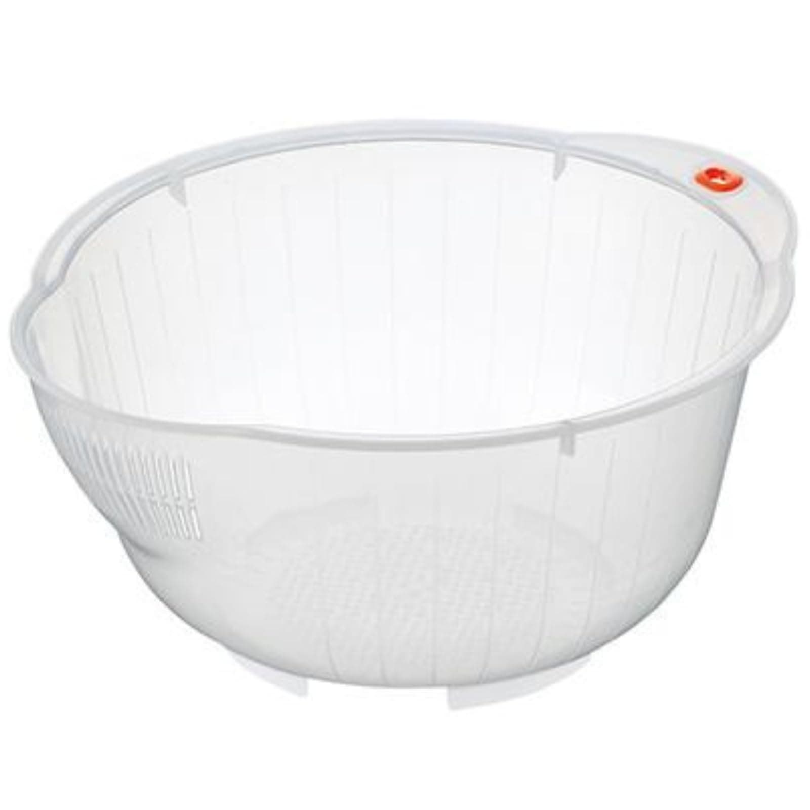 Japanese Rice Washing Bowl with Side and Bottom Drainers, Made in Japan