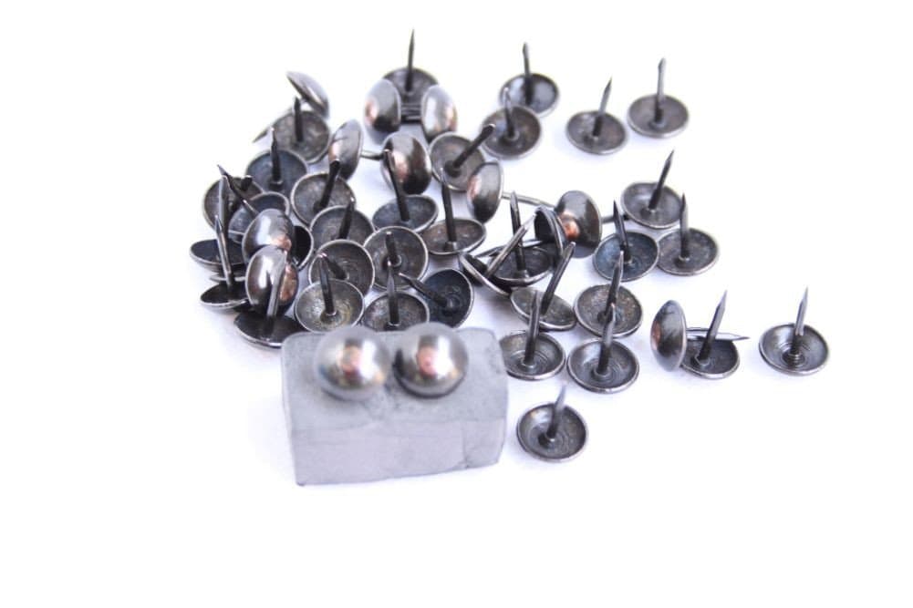 100 QUALITY DECORATIVE UPHOLSTERY NAILS Tacks 11 MM Aged Copper Nail – Made in Germany