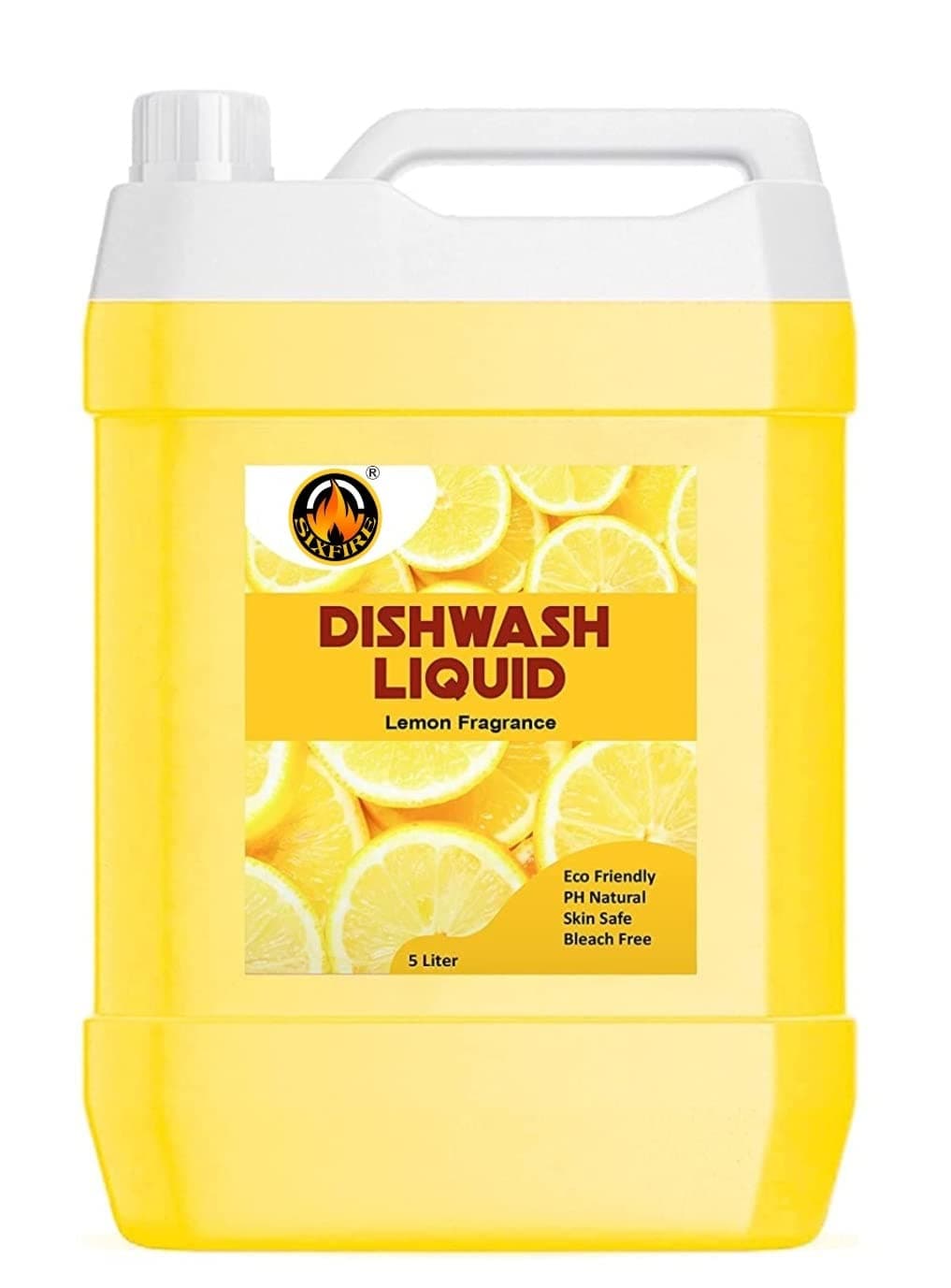 M.N.C Dishwash Liquid Gel Lemon Can Jar 5 Litre Fast Cleansing&Antimicrobial Action With Long-Lasting Hygienic&Refreshing, Leaves No Residue, Grease Cleaner For All Utensils