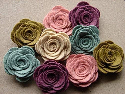 Cottage Collection Felt Flowers Large Posies