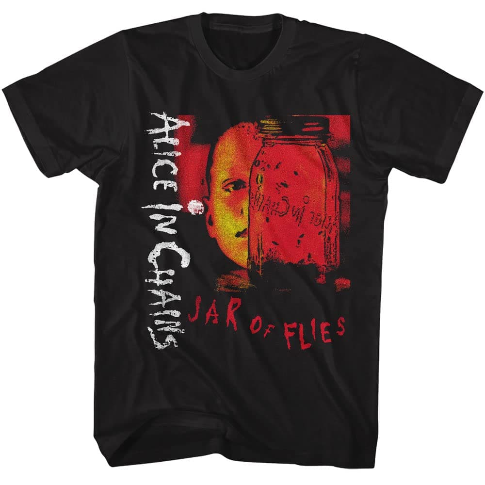 Alice in Chains T Shirt Jar of Files Mens Short Sleeve T Shirts 90s Music Vintage Style Graphic Tees