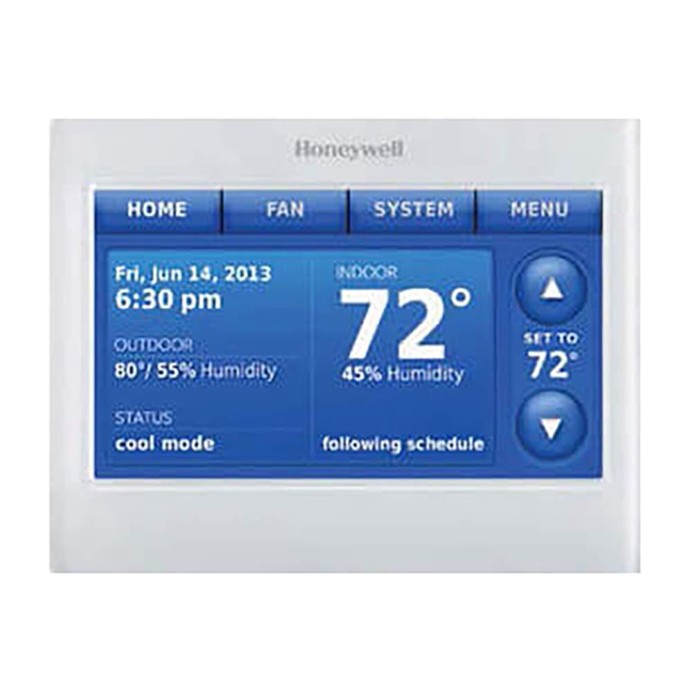 THX9421R5021WW High Definition IAQ Touch Screen Thermostat with Red Link Technology, White