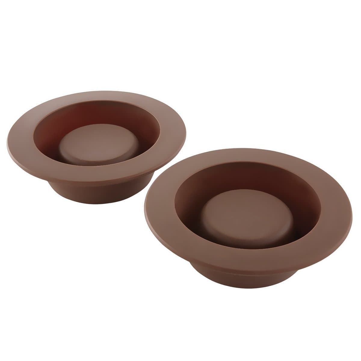4 Brownie Bowl Mini Cake Molds Soft Silicone Novelty Round Dessert Baking Dishes