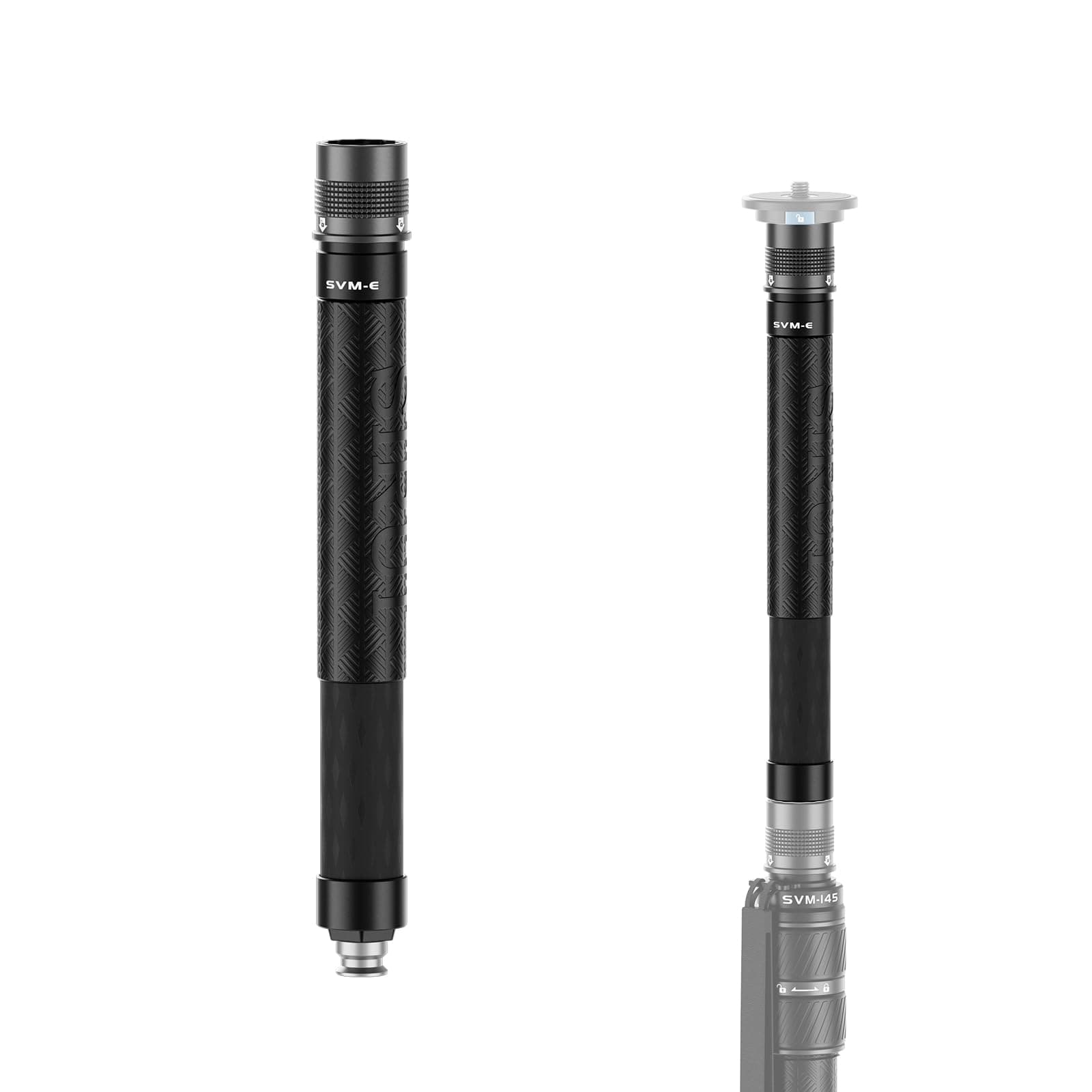 Carbon Fiber Monopod Extension Tube for SVM-Series and P-Series, 11.8”/30cm One-Section Quick Release Extension Column, 1.26"/32mm Diameter, SVM-E