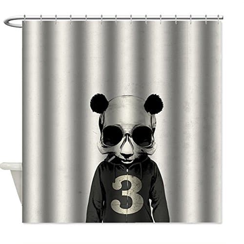 Custom Sugar Skull Head Fabric Thickened Shower Curtain Bathroom Decor 71(W)x71(L)Inches