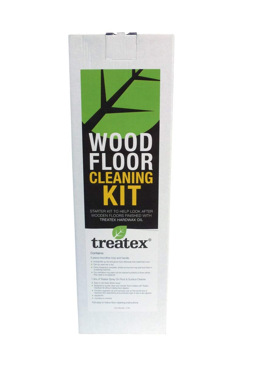 TreatexWood Floor Cleaning Kit 1193 - Contains Mop-Handle/Spray on Floor Care