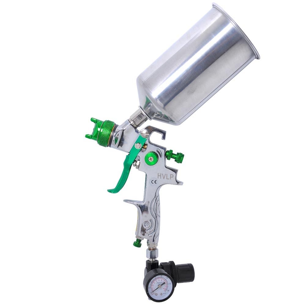 2.5 mm Gravity Feed Auto Autobody HVLP Paint Sprayer Spray Gun Green