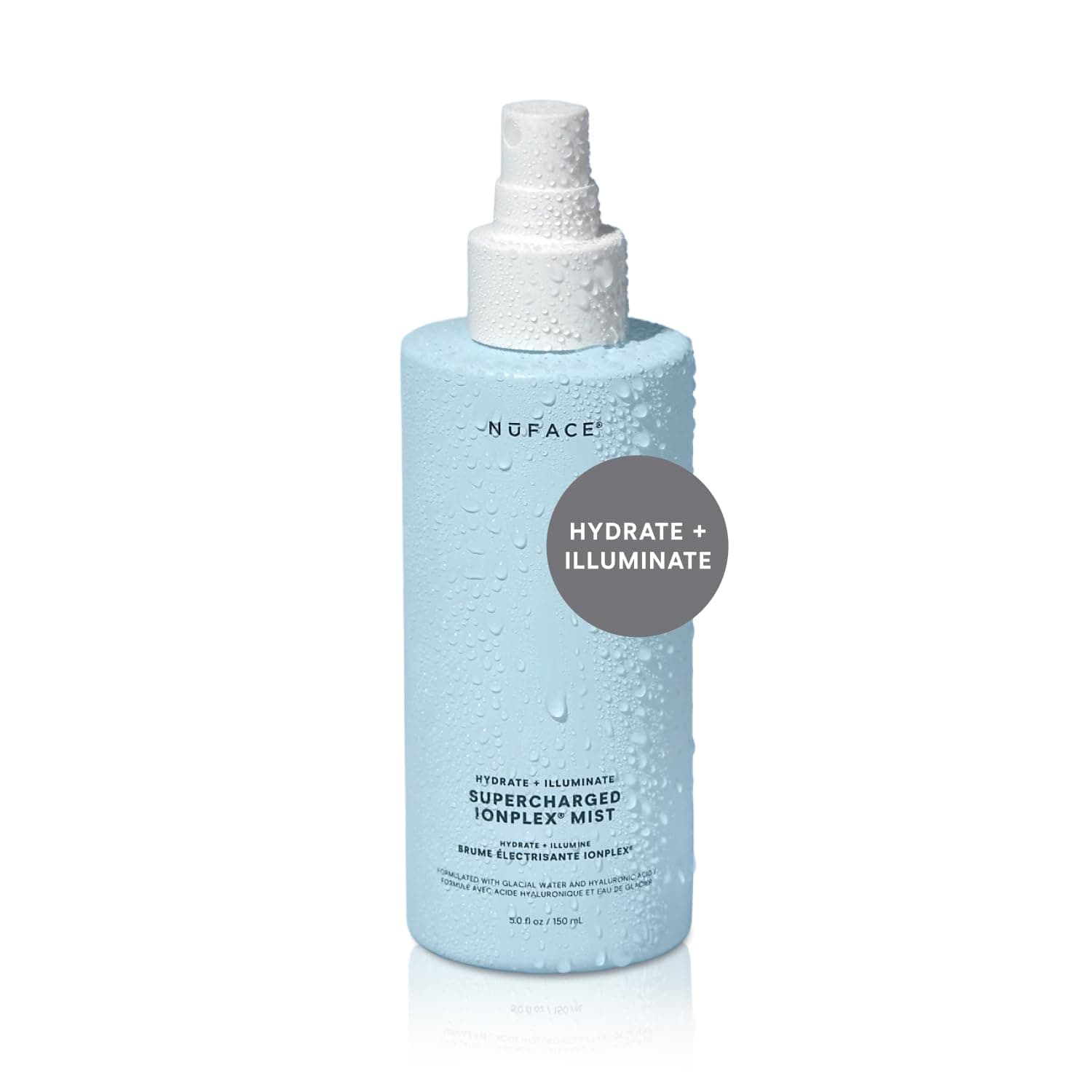 Supercharged IonPlex Facial Mist - 3-in-1 Ultra Fine Moisturising Face Spray and Pore Minimiser - with Hyaluronic Acid and IonPlex Technology - Optimises Microcurrent Treatments