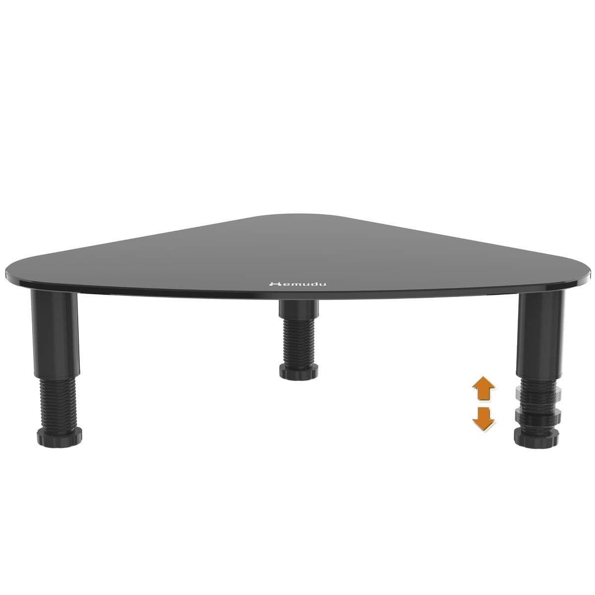 Hemudu Computer Monitor Stand Riser/Triangle Save Space Desktop Corner Stand for Computer, Laptop,for Home and Office Use, black, HD01B-003