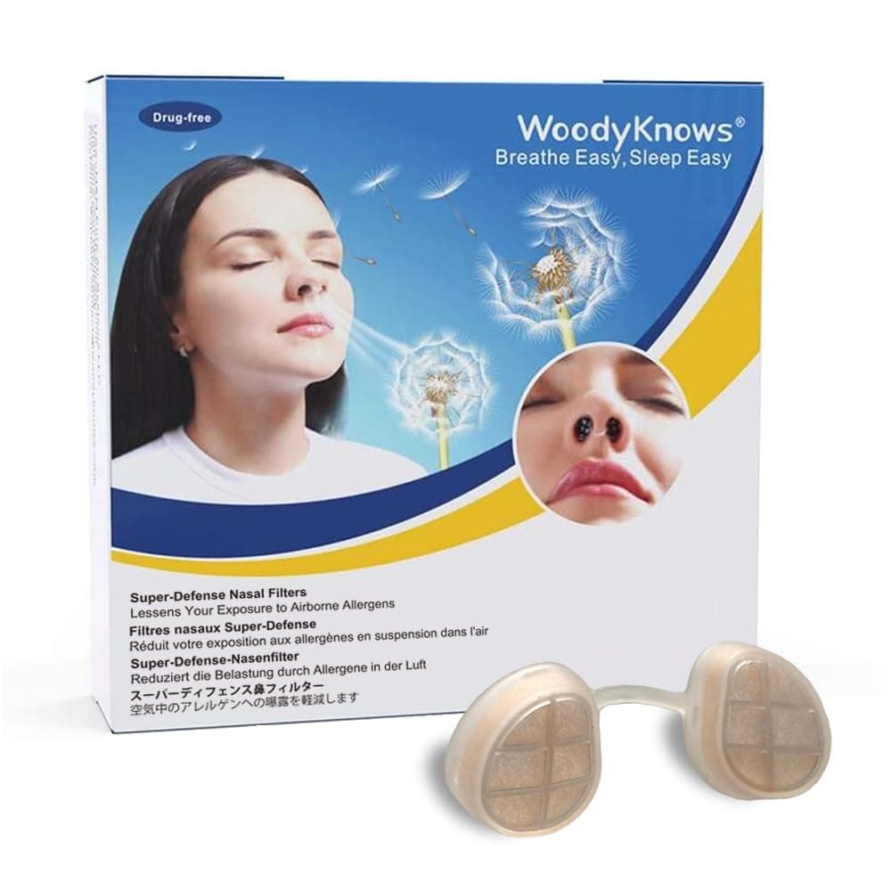 WoodyKnows Super-Defense Nasal Filters (Round, Combined Trial Pack, 4 Pack)