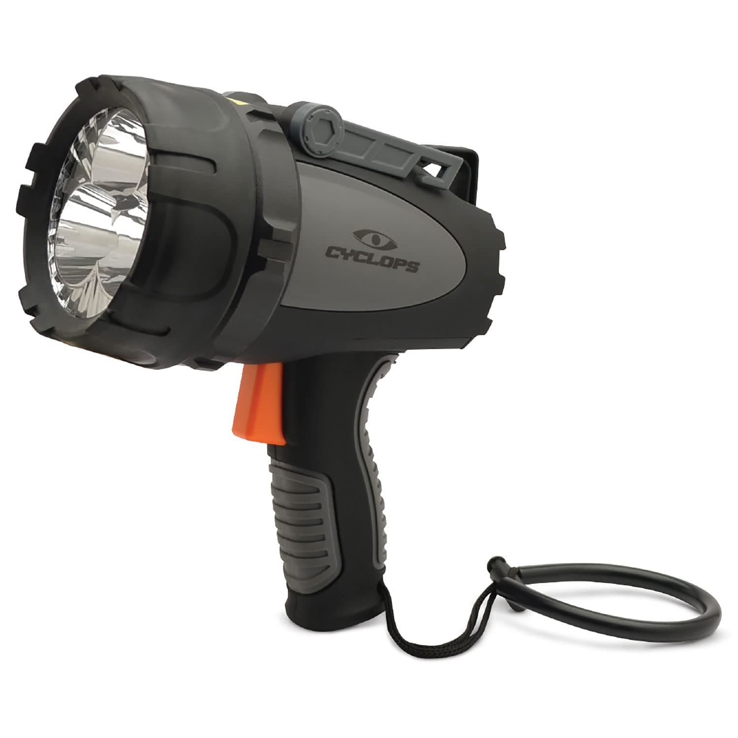 Rechargeable 4500 Lumen Portable Handheld REVO Spotlight Flashlight with Car Charger/Adapter