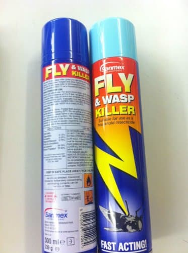 FLY SPRAY WASP INSECT BUG MOSQUITOES HOUSEHOLD PEST CONTROL FAST ACTING. 4 CANS
