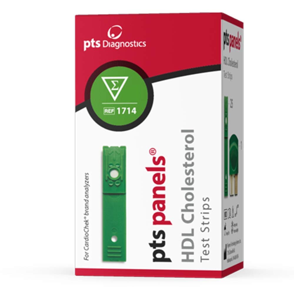 PTS Panels #1715 HDL Cholesterol Test Strip (6 strips/box) for CardioChek Cholesterol Meter by CardioChek