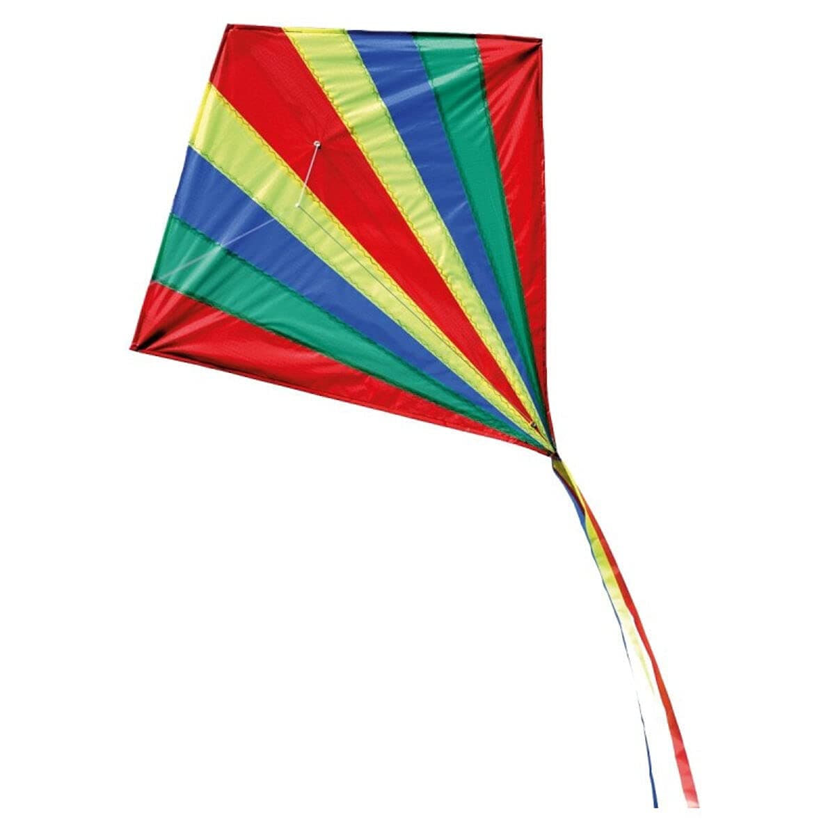 BROOKITE from Peterkin | Traditional Shadow Kite | Multicolour Kite - 79cm x 76cm - Spinnaker Nylon with 1 handle | Kites | Outdoor Toys | Sport & Leisure | Ages 3+