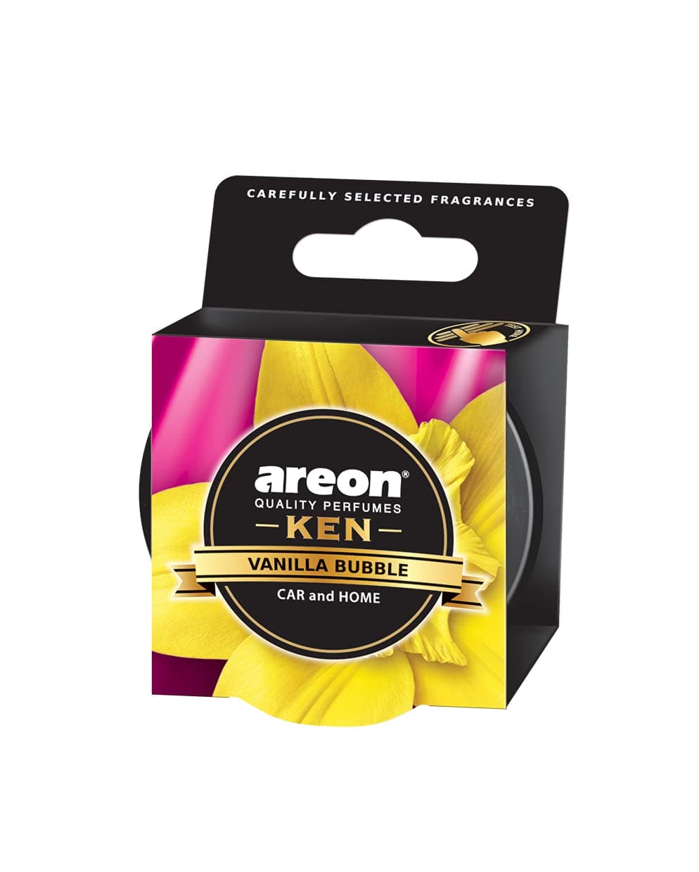 Areon Ken Vanilla Bubble | Fresh Energizing Fragrance | Ultimate Combination of Style, Versatility & Value | Eradicates Foul Odors