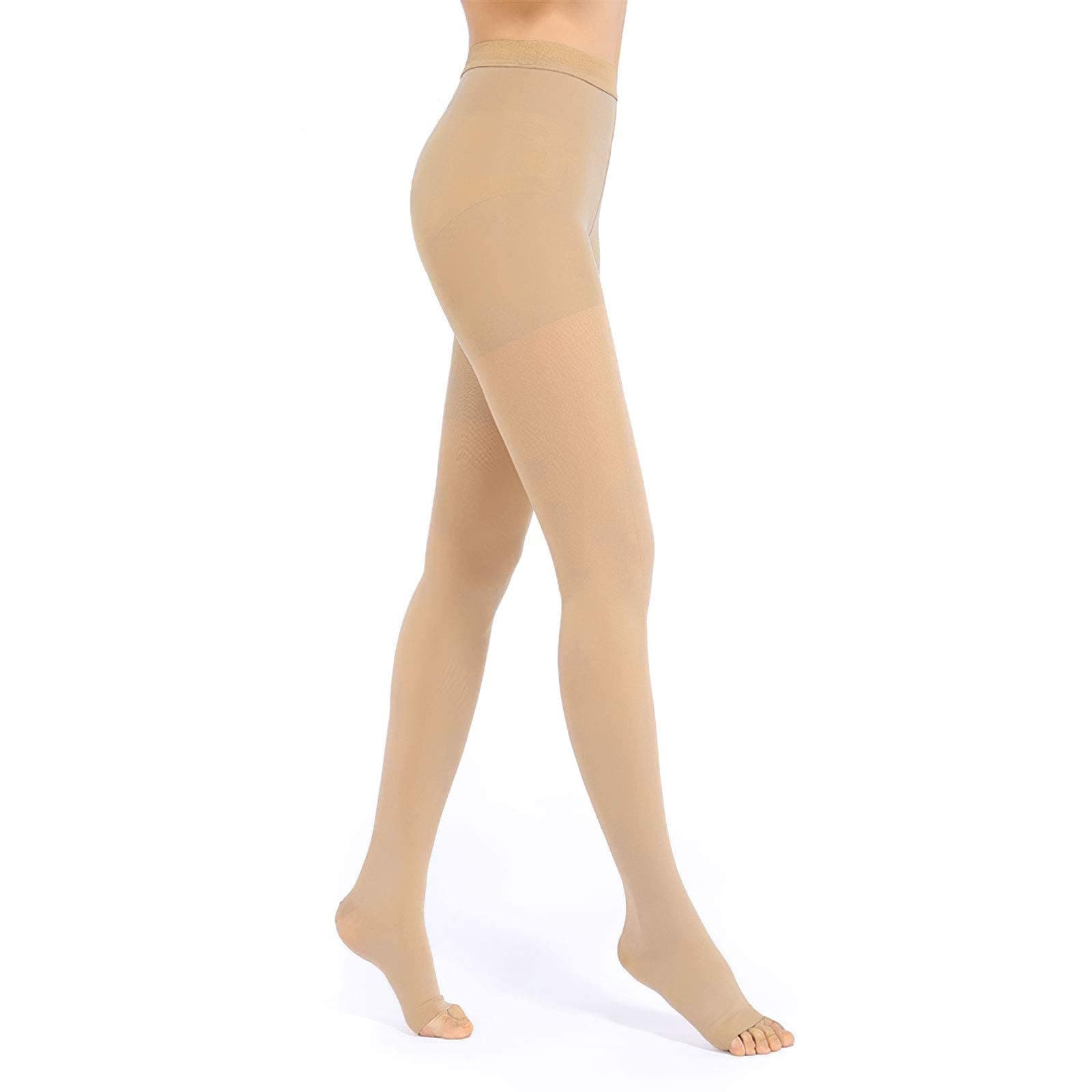 Medical Compression Pantyhose for Women & Men, 20-30mmHg Compression Stockings - - XXL