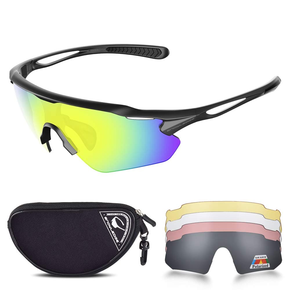Cycling Glasses, TR90 Unbreakable Frame Polarized Anti-UV400 Sports Sunglasses
