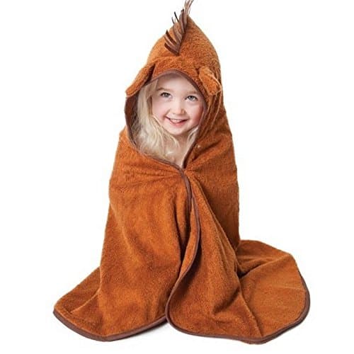 Cuddledry Cuddlepony Organic Bamboo Toddler Hooded Towel-Pony Print