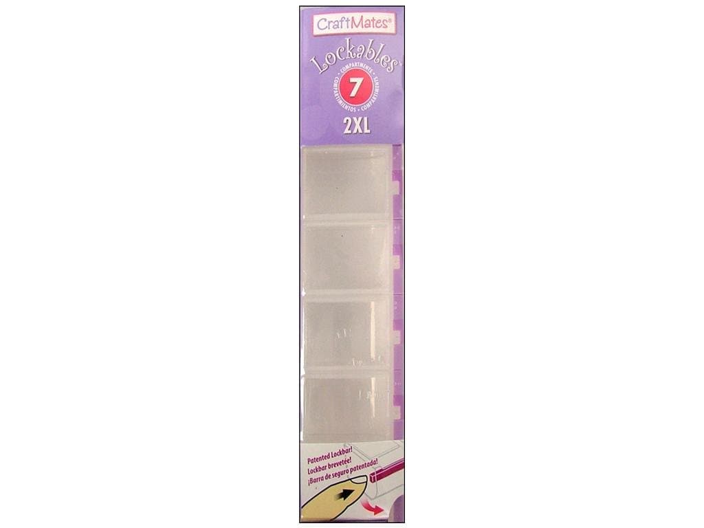 Craft Mates Lockables Organizer 9.25'x2.25"X1.25"-7 Compartments