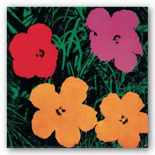 Flowers (Oversize) by Andy Warhol 38"x38" Art Print Poster