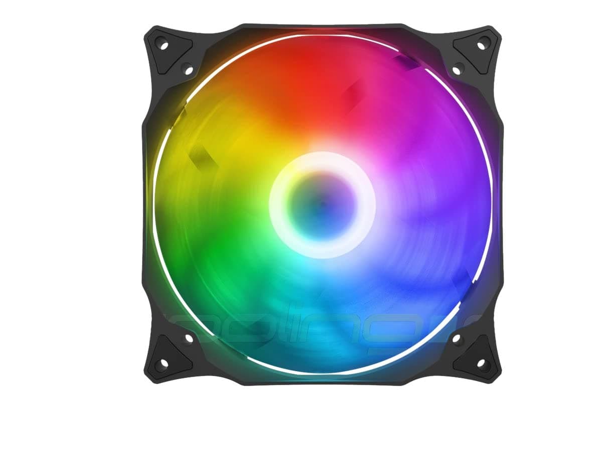 SilentiumPC Stella HP ARGB 140 mm PWM Case Fan (12V 4 pin PWM, 5V 3 pin ARGB LED, 800-1800 RPM) SPC237