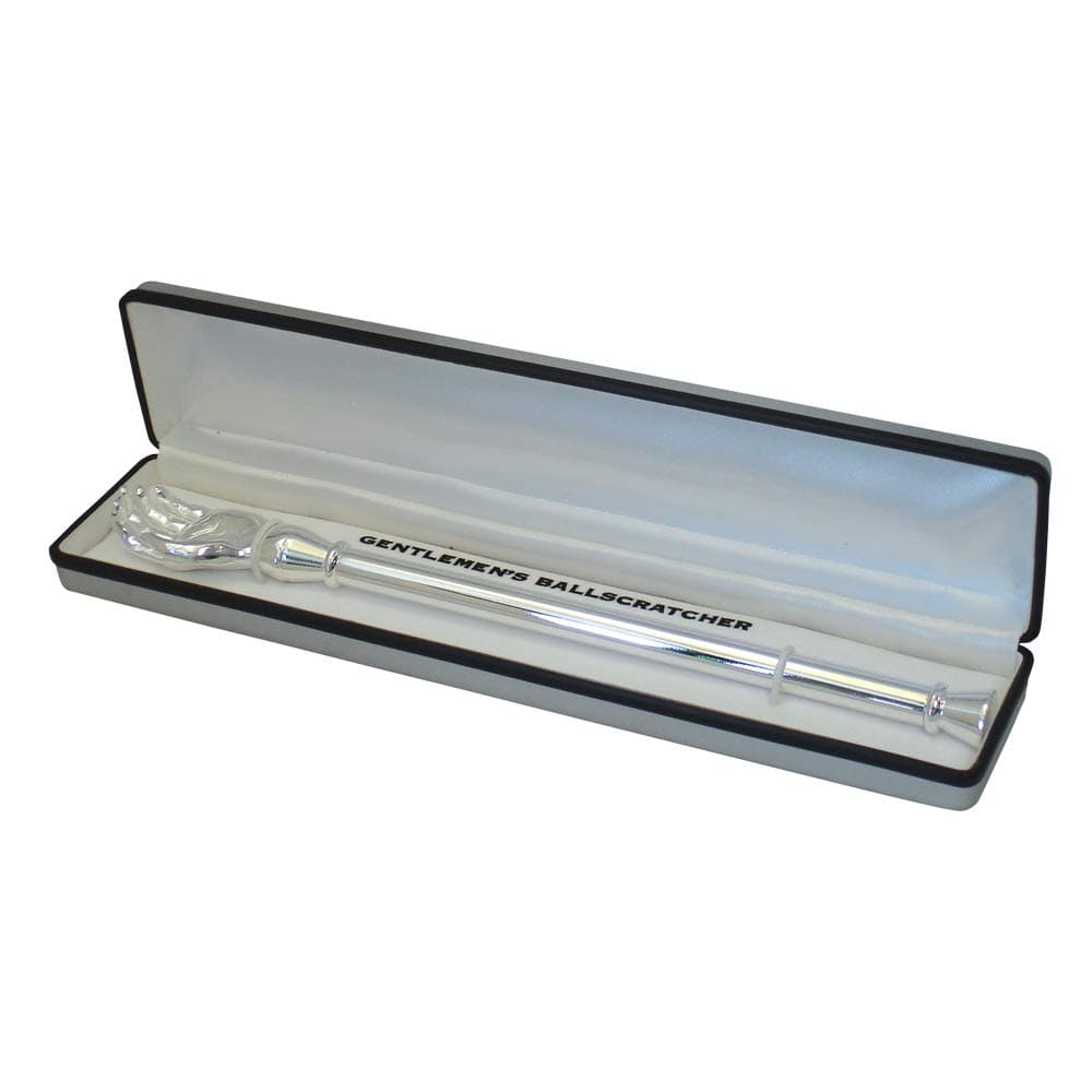 Men's Executive Metal Ball Scratcher With Storage Case - Silver