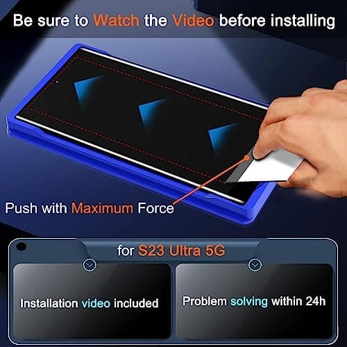 Milomdoi [2+3Pack] 9H for Samsung Galaxy S23 Ultra Screen Protector Tempered Glass Accessories, 2 Pack Full Coverage Screen Protector for Samsung S23 Ultra 5G 3 Pack camera lens protector case fit