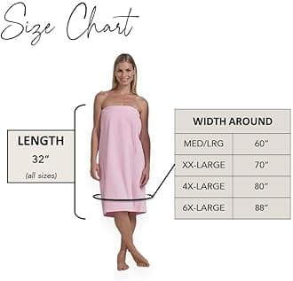 BOCA BT TERRY Womens Spa Wrap - 100% Cotton Spa, Shower, Bath and Gym Towel w Snaps, Towel Wrap for Women, Pink, 4XL