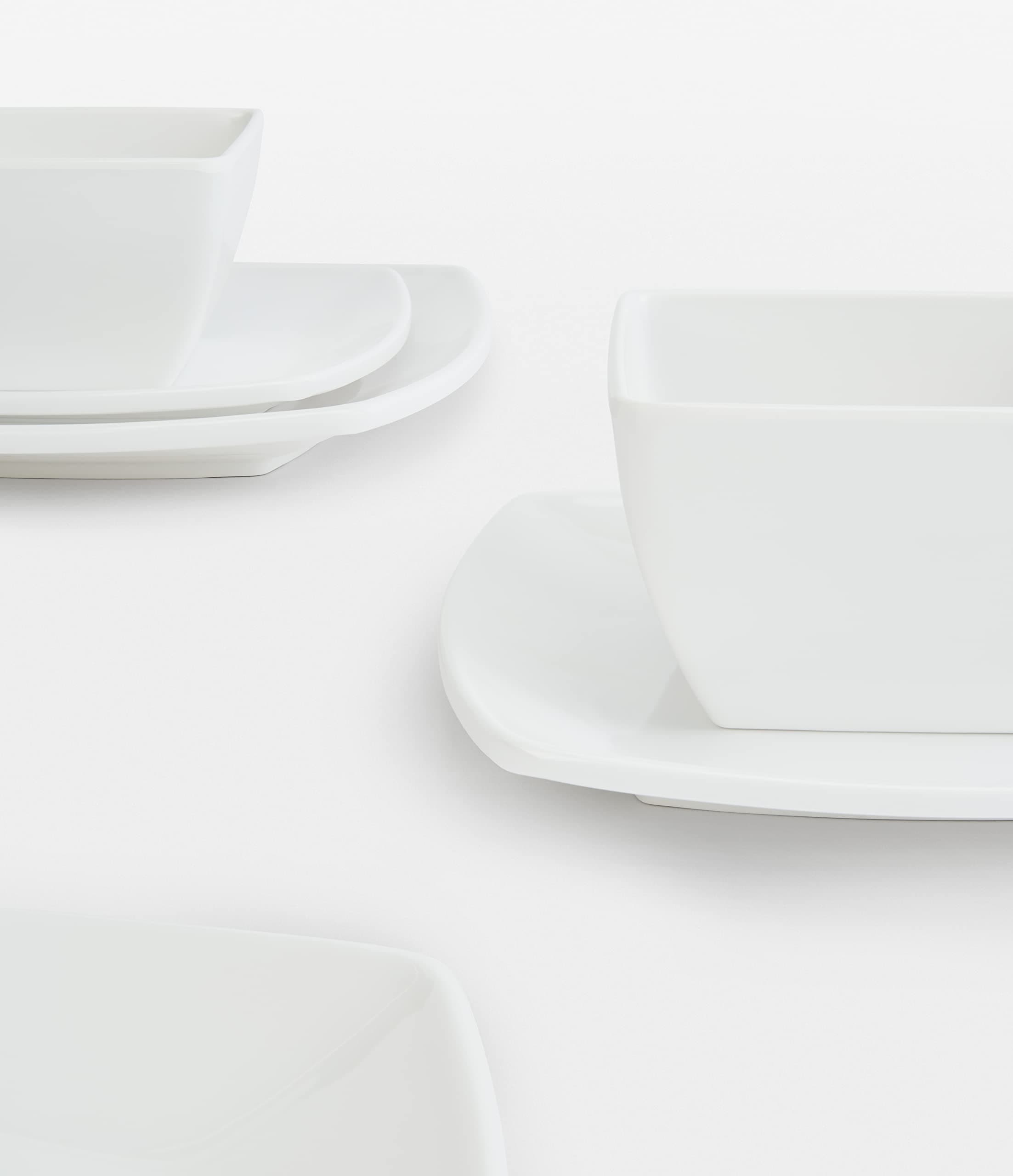 Waterside Fine China12 Piece Square Melamine Dinner Set