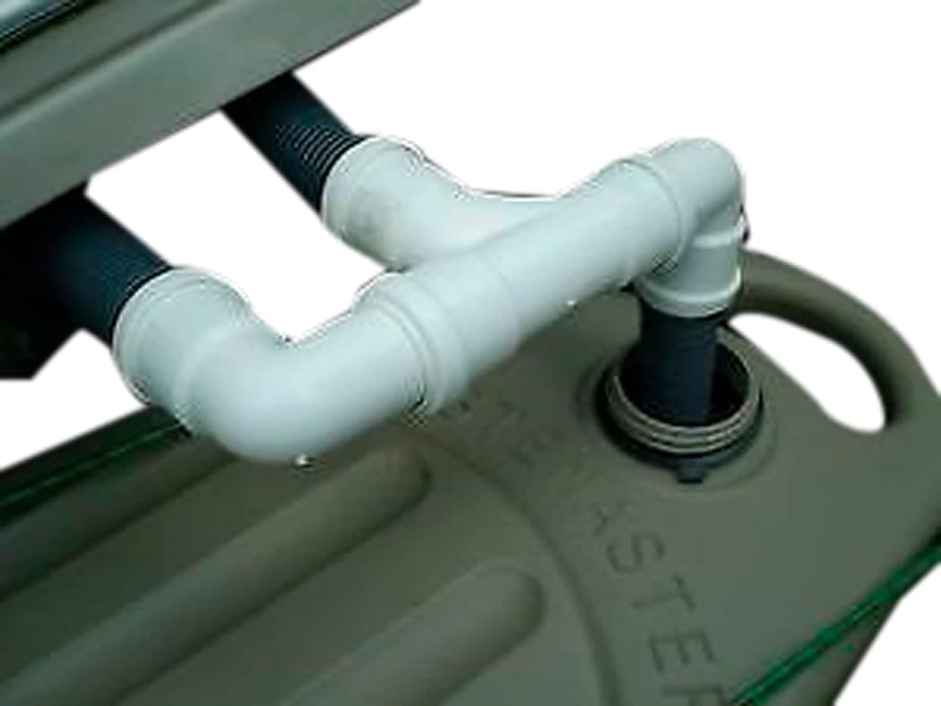 DOUBLE DRAIN-AWAY CARAVAN WASTE PIPE ADAPTER